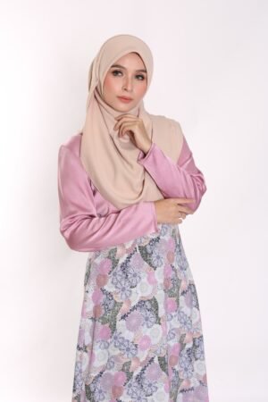 Jubah Al Malika Coral Pink