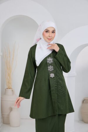 Kebaya Aisyah Olive Green