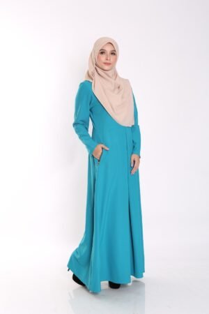 Jubah Delisha Dark Turqoise